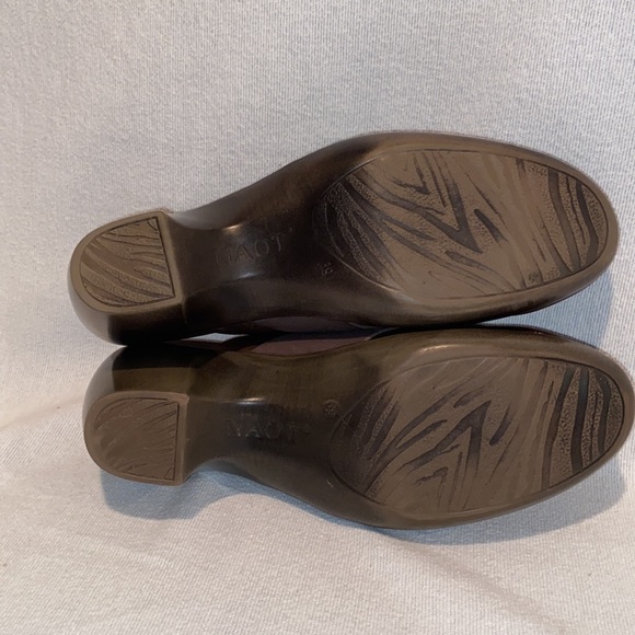 Naot women’s brown leather healed slip on clogs size 9 - Picture 6 of 7